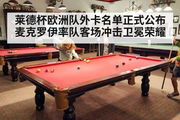莱德杯欧洲队外卡名单正式公布 麦克罗伊率队客场冲击卫冕荣耀